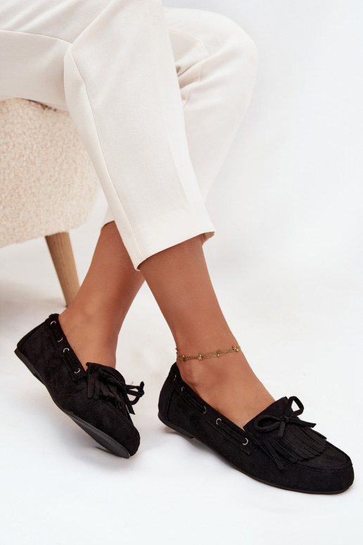 dames mocassins met kInastjes I Kokardką zInart Olivianne