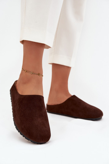 Slippers Klompen Dames met platform CzekoladoIne Sylviane 2