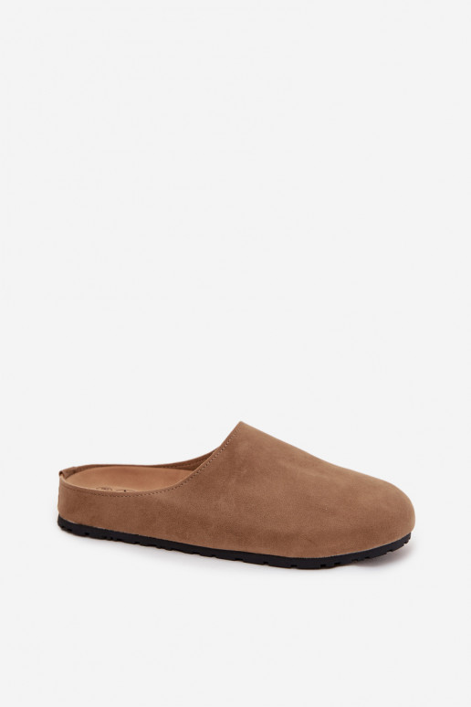 Slippers Klompen Dames met platform beige Sylviane Slippers Klompen Dames met platform beige Sylviane