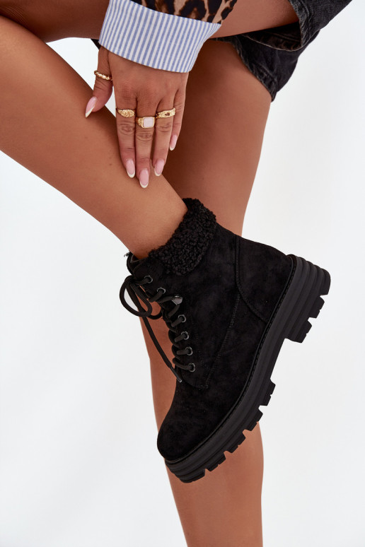 opInarmen schoenen Dameslaarzen met veters zInart Lyrinne opInarmen schoenen Dameslaarzen met veters zInart Lyrinne