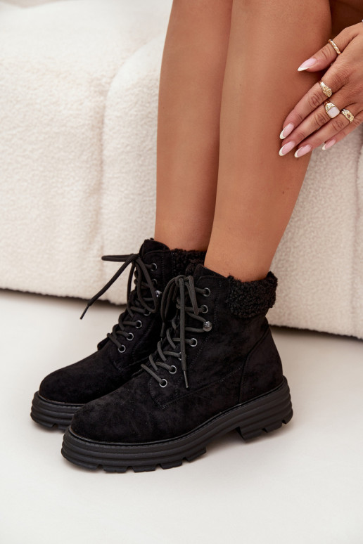 opInarmen schoenen Dameslaarzen met veters zInart Lyrinne opInarmen schoenen Dameslaarzen met veters zInart Lyrinne