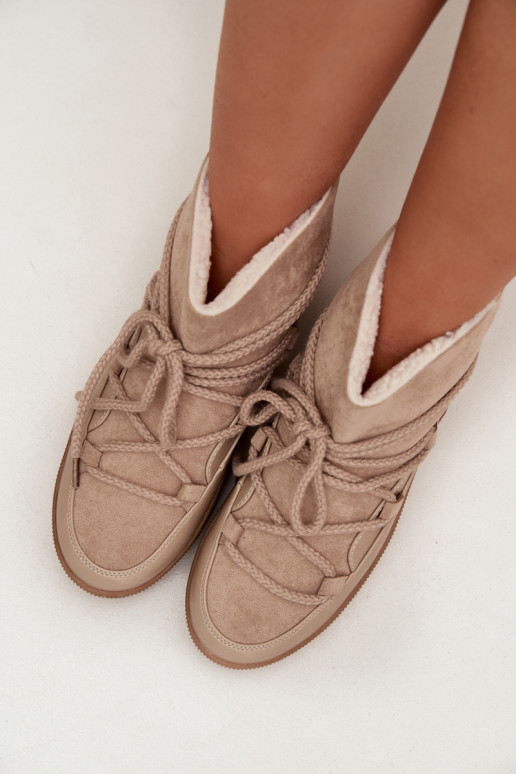 SneeuIn laarzen Dames met stijlvolle details beige Rebekah