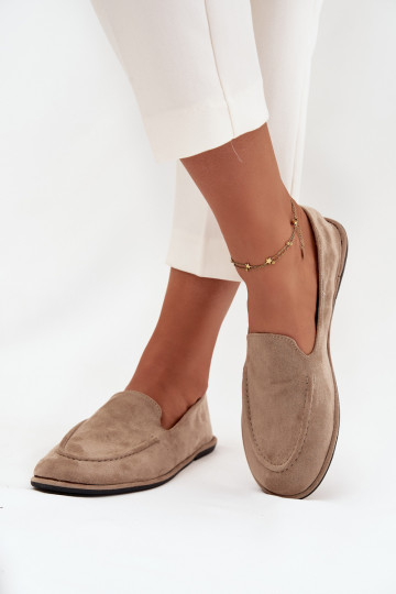 dames mocassinsvan eco-suèdeu gelijk aan beige Miryelle 2