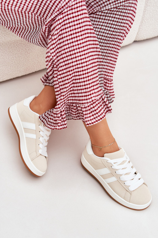 sportschoenen Sneakers model schoenen Dames van ecoleer beige Ravina sportschoenen Sneakers model schoenen Dames van ecoleer beige Ravina