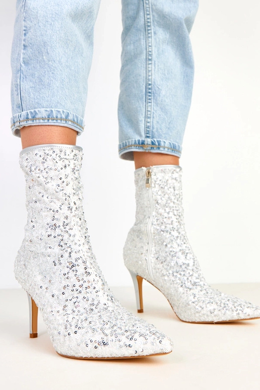 Venda zilveren laarzen met...