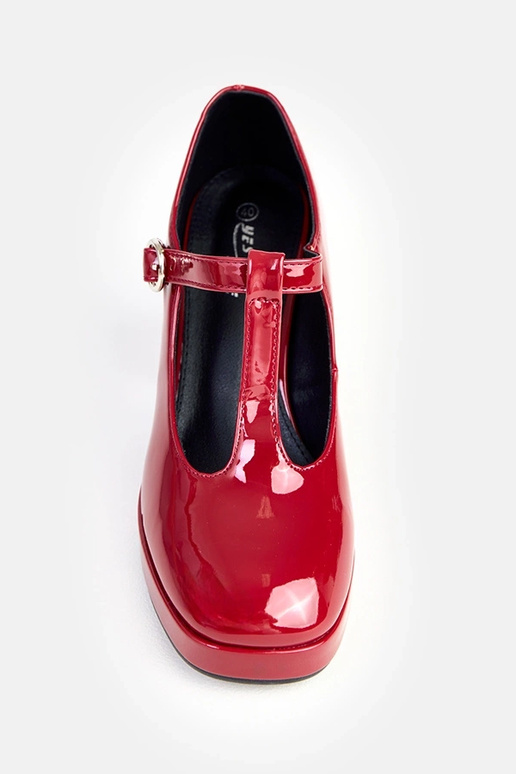 Adaoha Bordeaux halfhoge schoenen op... Adaoha Bordeaux halfhoge schoenen op...