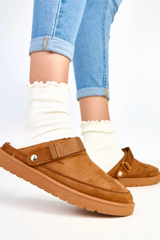 Bruine muilen met klittenband Miluska Bruine muilen met klittenband Miluska