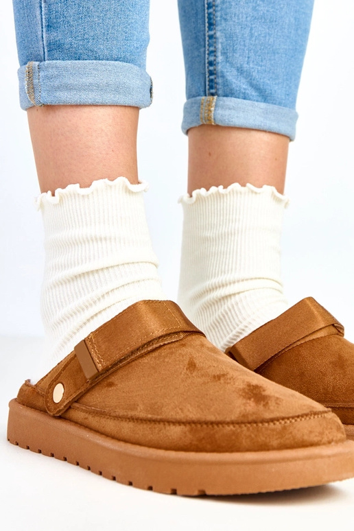 Bruine muilen met klittenband Miluska Bruine muilen met klittenband Miluska