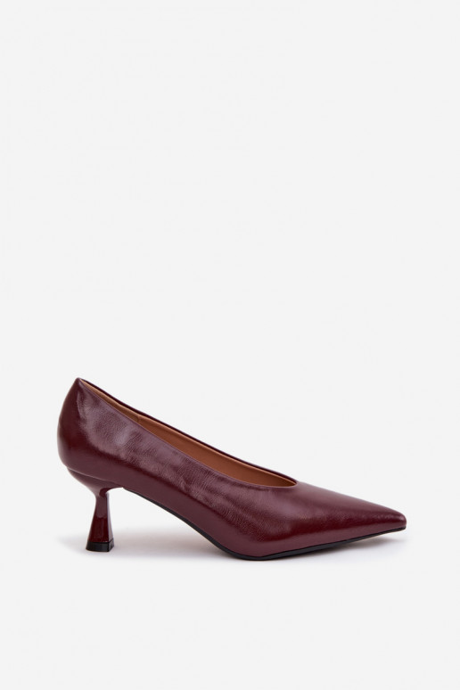 met lakeffect Schoenen met dunne hakken bordeaux Gavrielle