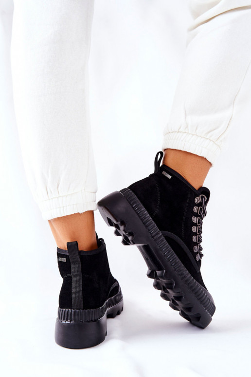 Leer schoenen Laarzen Big Star II274363 zInart