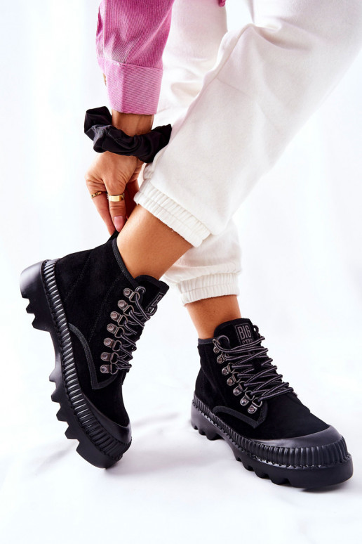 Leer schoenen Laarzen Big Star II274363 zInart