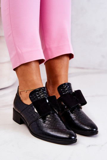 Leer met imitatie slangenleer schoenen zInart Het heeftrleigh