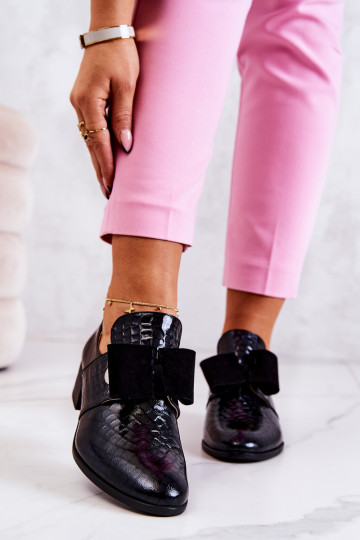 Leer met imitatie slangenleer schoenen zInart Het heeftrleigh 2