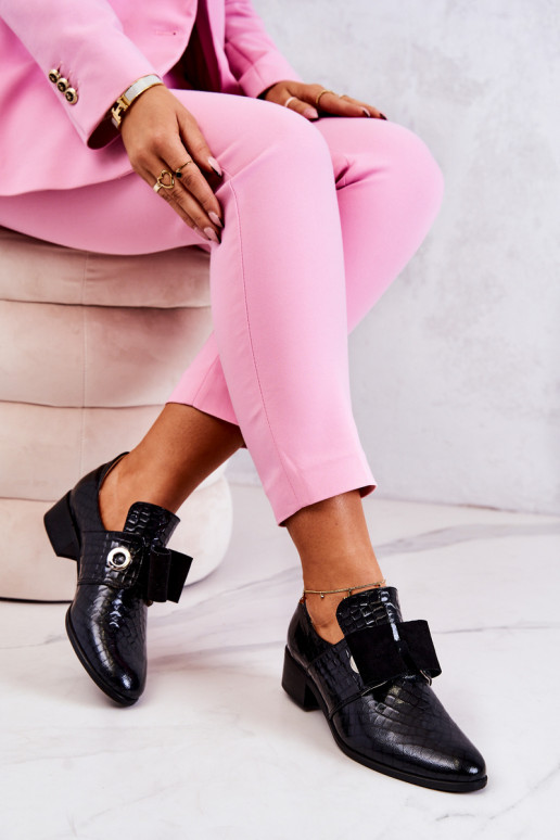 Leer met imitatie slangenleer schoenen zInart Het heeftrleigh Leer met imitatie slangenleer schoenen zInart Het heeftrleigh