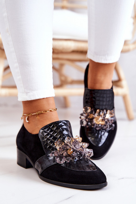 van suède schoenen met ornamenten zInart Davine