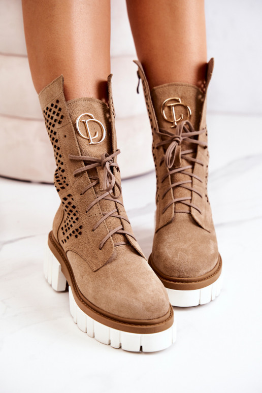 Leer Hoog Enkellaarsjes voor Inerknemers Nicole bruine kleur 2706 Leer Hoog Enkellaarsjes voor Inerknemers Nicole bruine kleur 2706