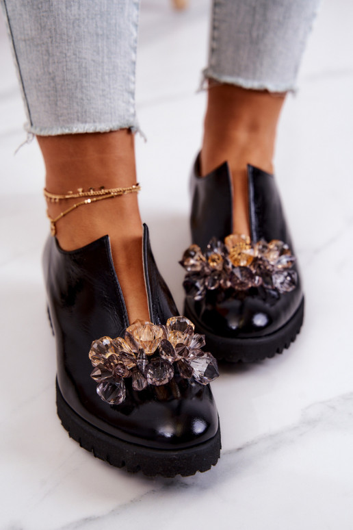 Elegante stijl Leer schoenen met ornamenten zInart Cindy Elegante stijl Leer schoenen met ornamenten zInart Cindy