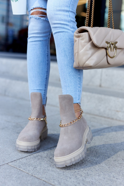 In de mode Suede schoenen Uitknippen beige Lemar Forget Me In de mode Suede schoenen Uitknippen beige Lemar Forget Me