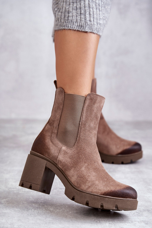 van suède Dames Laarzen met platform beige Lemar Het heeftrtine van suède Dames Laarzen met platform beige Lemar Het heeftrtine