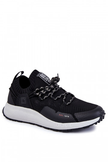 Zwarte herensport schoenen Big Star KK174015