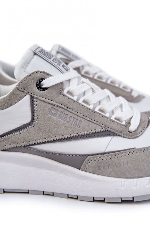 Het heeftnnen Sportieve stijl schoenen Big Star KK174021 INit-grijs Het heeftnnen Sportieve stijl schoenen Big Star KK174021 INit-grijs