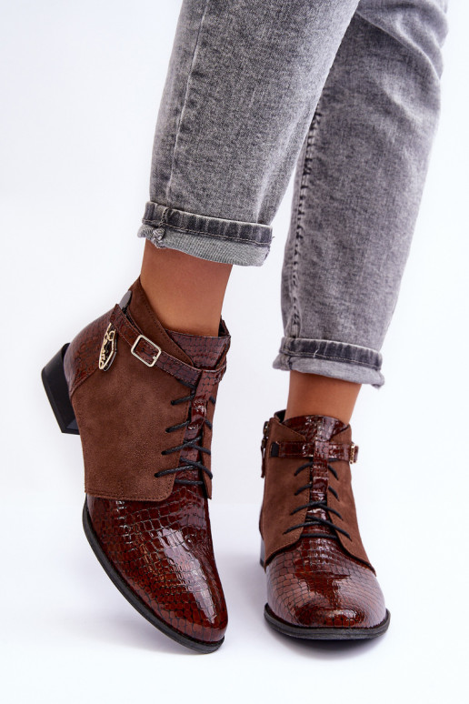 Dameslaarzen Schoenen Het heeftciejka 5743A-02 bruine kleur Dameslaarzen Schoenen Het heeftciejka 5743A-02 bruine kleur