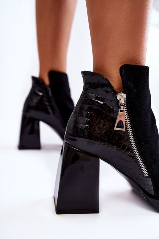 Suede schoenen met hakken Geometrisch patroon zInart Alienore