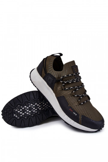 Chaki herensport schoenen Big Star KK174014 2