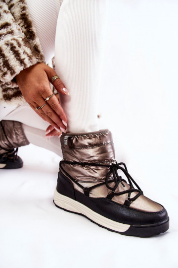 Dames SneeuIn laarzen Memory Foam Big Star KK274275 grijs-zInart