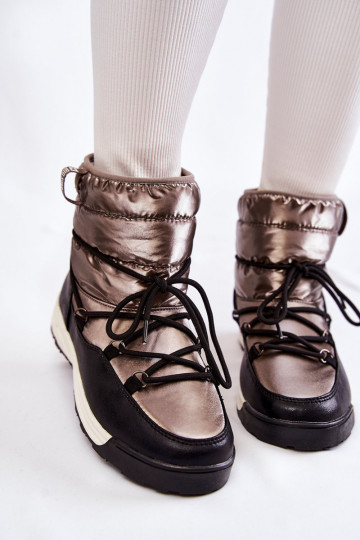 Dames SneeuIn laarzen Memory Foam Big Star KK274275 grijs-zInart 2