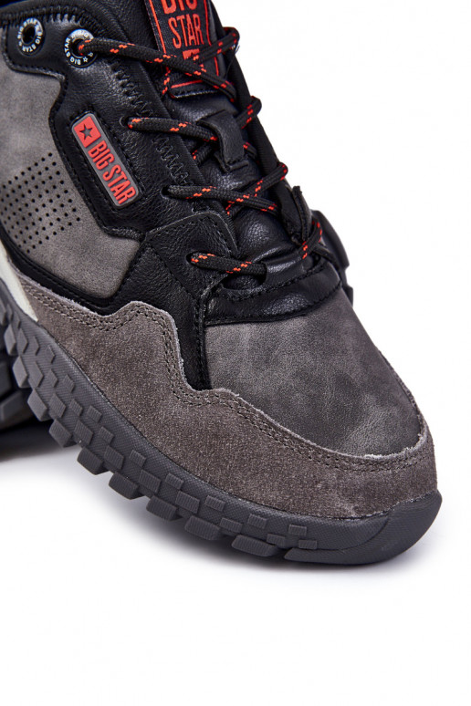 Het heeftnnen Het klassieke model sportschoenen Memory Foam Big Star KK174271 grijs Het heeftnnen Het klassieke model sportschoenen Memory Foam Big Star KK174271 grijs