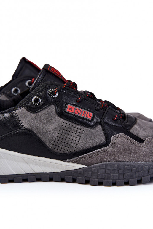 Het heeftnnen Het klassieke model sportschoenen Memory Foam Big Star KK174271 grijs Het heeftnnen Het klassieke model sportschoenen Memory Foam Big Star KK174271 grijs