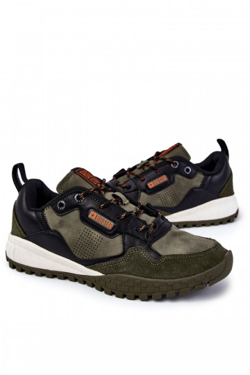 Heren klassieke sportschoenen met memory foam Big Star KK174272 groen 2
