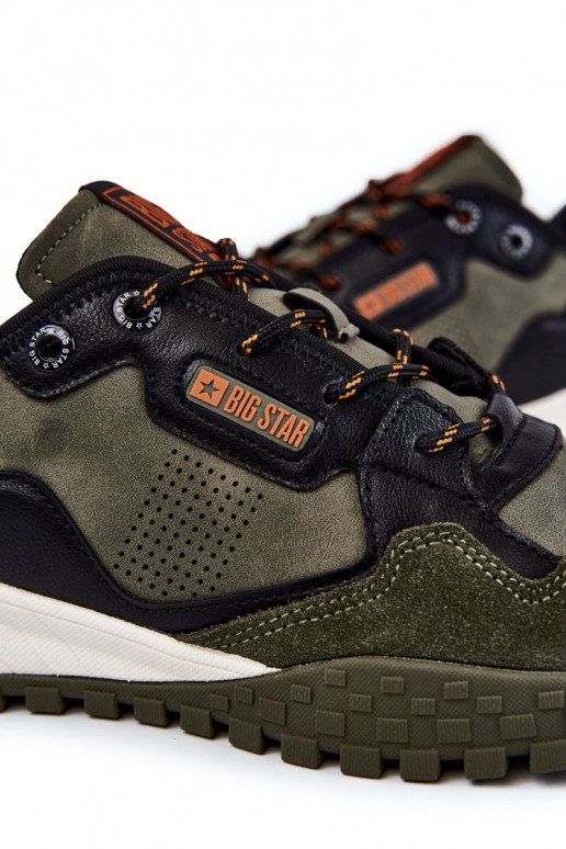 Het heeftnnen Het klassieke model sportschoenen Memory Foam Big Star KK174272 groene kleur Het heeftnnen Het klassieke model sportschoenen Memory Foam Big Star KK174272 groene kleur