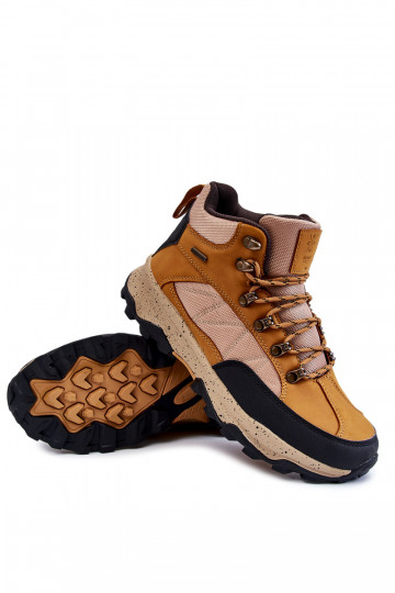Heren gevoerde wandelschoenen Cross Jeans KK1R4020C bruin 2