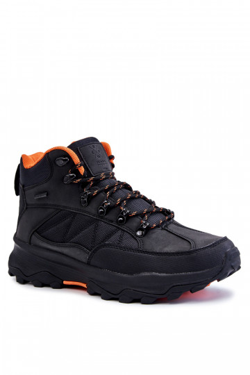 Heren gevoerde wandelschoenen Cross Jeans KK1R4018C zwart