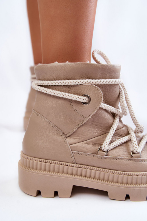 Dames In de mode Laarzen SneeuIn laarzen beige Kallen Dames In de mode Laarzen SneeuIn laarzen beige Kallen