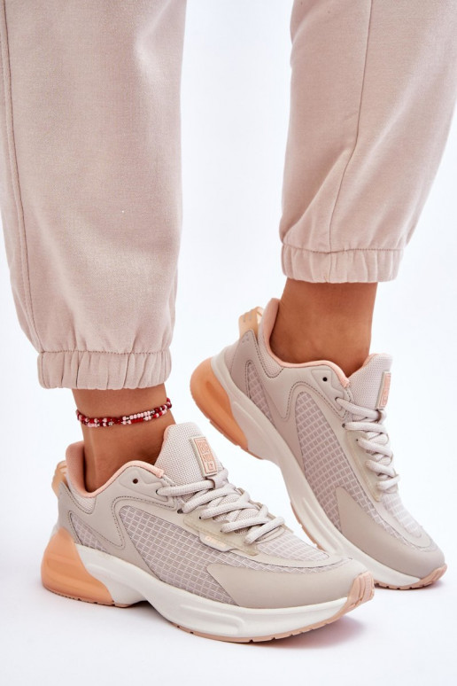 Comfortabele sneakers Memory Foam System Big Star LL274336 beige Comfortabele sneakers Memory Foam System Big Star LL274336 beige