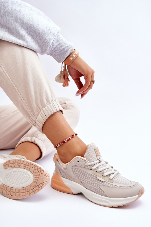 Comfortabele sneakers Memory Foam System Big Star LL274336 beige Comfortabele sneakers Memory Foam System Big Star LL274336 beige