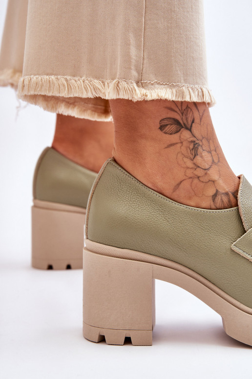 Elegante stijl schoenen met hakken met ornamenten groene kleur Lemar Harmell Elegante stijl schoenen met hakken met ornamenten groene kleur Lemar Harmell