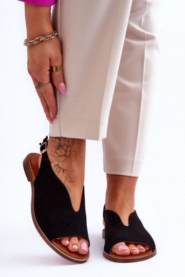 Suède damessandalen LeInski Shoes 3220/X beige