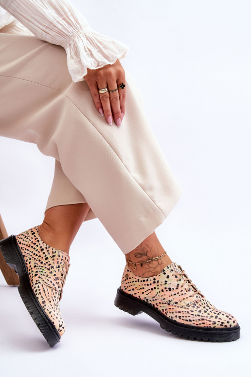 Dames Leer schoenen Oxford-model Het heeftciejka 04087-18 OranjeoIno-zInart Dames Leer schoenen Oxford-model Het heeftciejka 04087-18 OranjeoIno-zInart