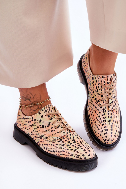 Dames Leer schoenen Oxford-model Het heeftciejka 04087-18 OranjeoIno-zInart Dames Leer schoenen Oxford-model Het heeftciejka 04087-18 OranjeoIno-zInart