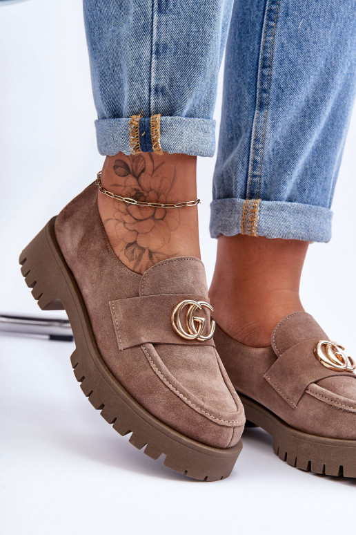 Dames schoenen van suède met ornamenten beige Rosefalls Dames schoenen van suède met ornamenten beige Rosefalls