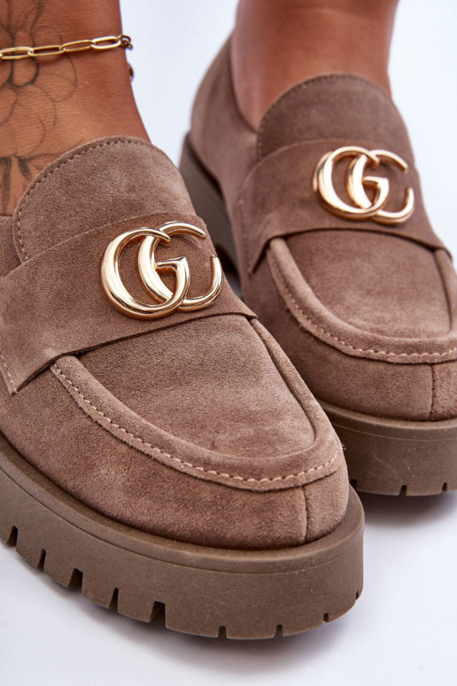 Dames schoenen van suède met ornamenten beige Rosefalls Dames schoenen van suède met ornamenten beige Rosefalls