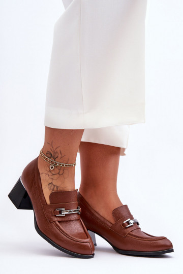 Comfortabele leren schoenen bruin Lemar Damira 2