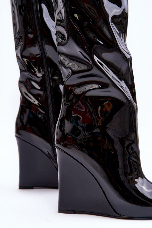 met lakeffect laarzen Op de INig zInart Delinn