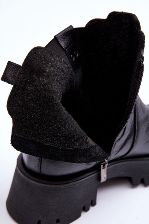 Leer stijlvolle laarzen met platform zInart Lemar Lisencca Leer stijlvolle laarzen met platform zInart Lemar Lisencca