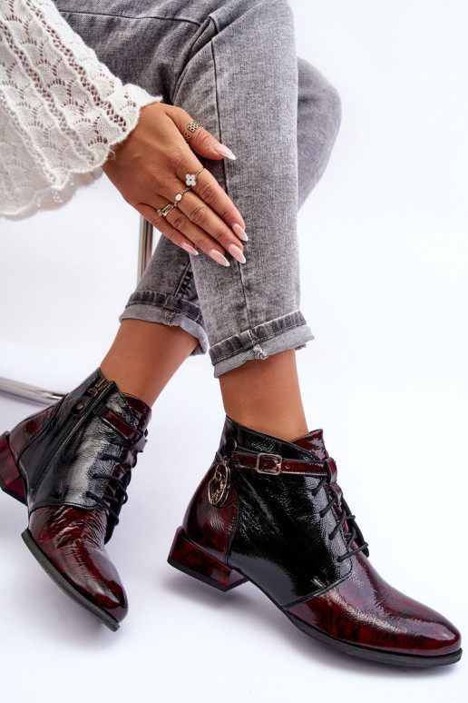 Dameslaarzen Schoenen Het heeftciejka 5743A-23 bordeaux Dameslaarzen Schoenen Het heeftciejka 5743A-23 bordeaux