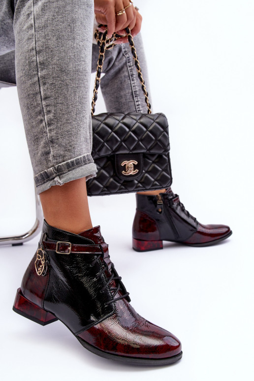 Dameslaarzen Schoenen Het heeftciejka 5743A-23 bordeaux Dameslaarzen Schoenen Het heeftciejka 5743A-23 bordeaux